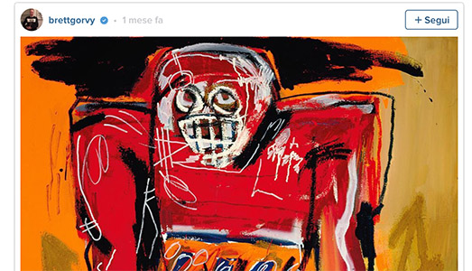 Brett Gorvy vende Basquiat. Su Instagram |